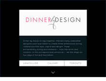 Tablet Screenshot of dinnerxdesign.com